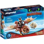 Playmobil Dreamworks Dragon Racing: Fishlegs And Meatlug - Playmobil