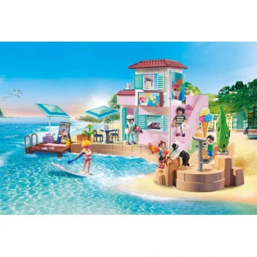 Playmobil Waterfront Ice Cream Shop, For Children Ages 4+ - Playmobil - Image 5