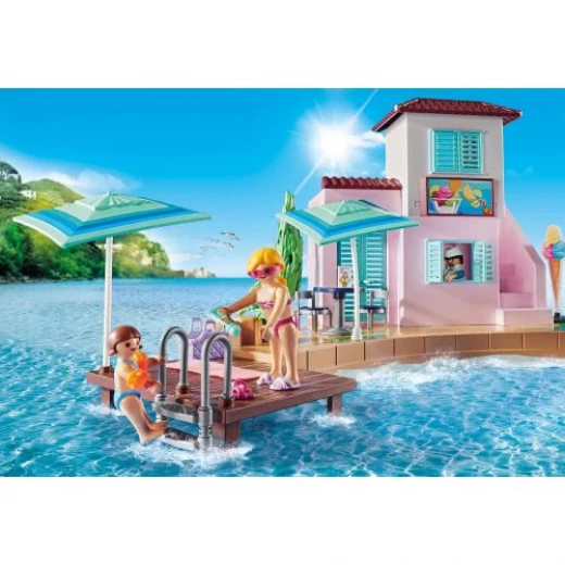 Playmobil Waterfront Ice Cream Shop, For Children Ages 4+ - Playmobil - Image 4