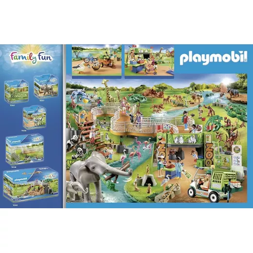 Playmobil  Large City Zoo Playset with Animals, Enclosures, Scenery, a Zook - Playmobil - Image 3