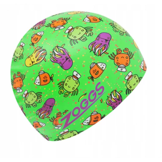 Zoggs Sea Life printed silicone swimming cap for adults Zoggs Sea Life printed silicone swimming cap for adults