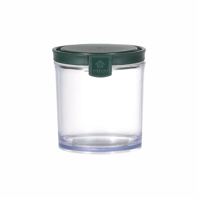 Round Airtight Food Container Jar 390 ml Green - Vague