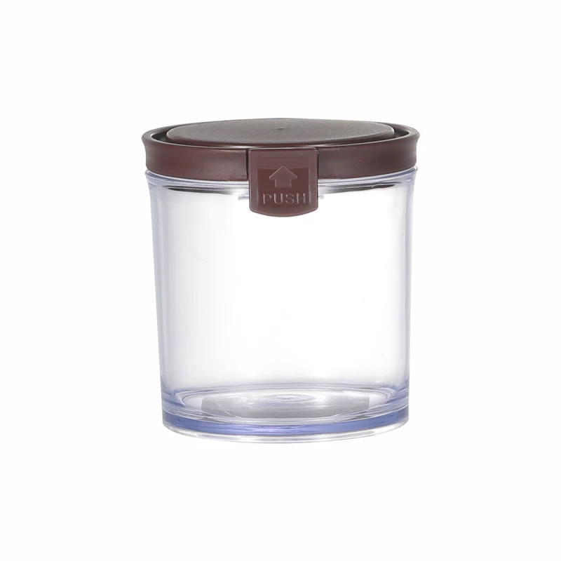 Round Airtight Food Container Jar 390 ml Brown - Vague