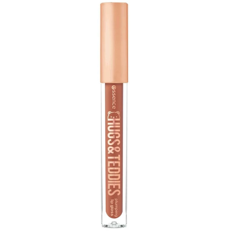 مستحضر تجميل Essence Hugs & Teddies Nude لتكبير الشفاه بلمسة نهائية لامعة بنكهة الفانيليا والنعناع - ايسنس