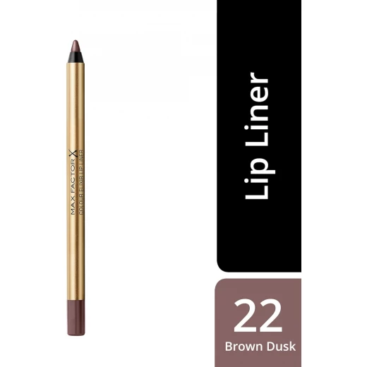 Max Factor Brown Dusk 22 Lip Liner Defines & Conditions Lips Long Lasting Makeup 1.2g - Max Factor - Image 2