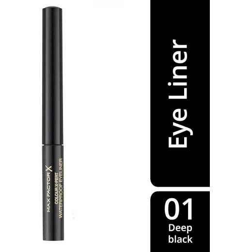 MAX FACTOR Deep Black Waterproof Eyeliner Long Lasting Dramatic Eye Makeup for Captivating Eyes - Max Factor - Image 5