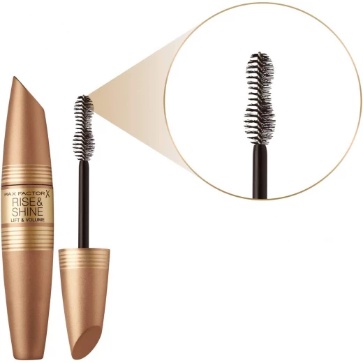 Max Factor Rise & Shine Extreme Black Volumizing Mascara Lash Lift Makeup 12 ml - Max Factor - Image 5