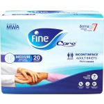 Fine Care Incontinence Adult Briefs for Unisex, Medium, Waist 75-110 Cm, Pack of 22 - Fine