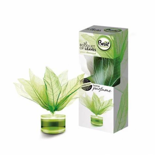 معطر هواء بريت بزخرفة ورقة خضراء الماسية باقة من الزهور العطرية 50 مل معطر هواء بريت بزخرفة ورقة خضراء الماسية باقة من الزهور العطرية 50 مل