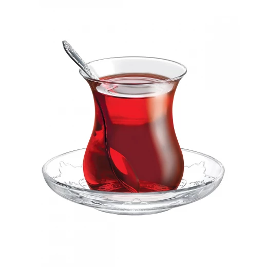 روزالين 6 صحون زجاجي للشاي, من مدام كوكو - مدام كوكو - Image 3
