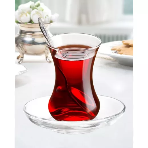 تريس 6 صحون زجاجي للشاي, من مدام كوكو - مدام كوكو - Image 3