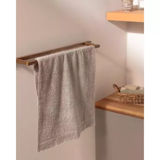 Madame Coco Angelique Face Towel, Dark Beige Madame Coco Angelique Face Towel, Dark Beige