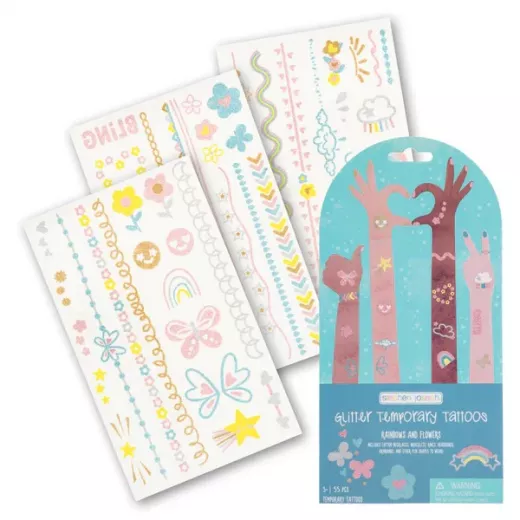 Stephen Joseph - Temporary Tattoos | Glitter Rainbows Stephen Joseph - Temporary Tattoos | Glitter Rainbows