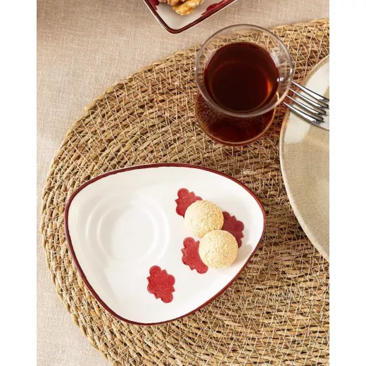 منديل مثلث الطيور الحمراء - قطر 15 سم - مدام كوكو - Image 4