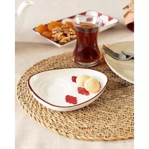 منديل مثلث الطيور الحمراء - قطر 15 سم - مدام كوكو - Image 3