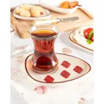 منديل مثلث الطيور الحمراء - قطر 15 سم - مدام كوكو