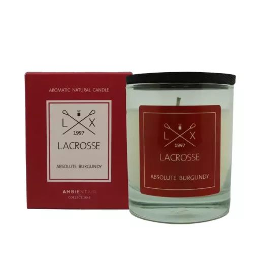Ambientair Scented Candle Glass Lacrosse, ABSOLUTE BURGUNDY Ambientair Scented Candle Glass Lacrosse, ABSOLUTE BURGUNDY