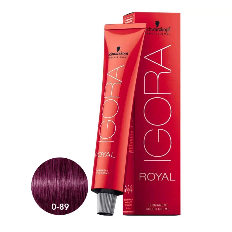 Schwarzkopf Igora Royal 0-89 Red Violet Concentrate 60ml - Schwarzkopf
