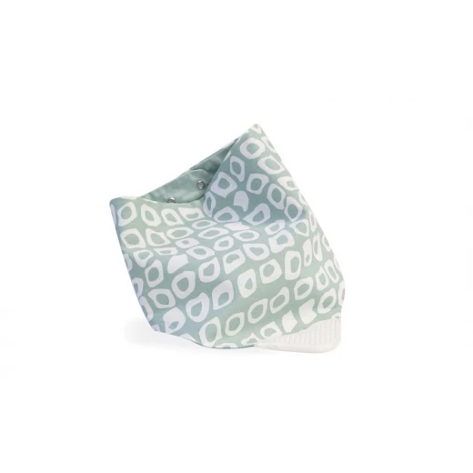 BabyJem Double Sided Poplin Apron Bib With Teether - Green - BabyJem - Image 2