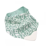BabyJem Double Sided Poplin Apron Bib With Teether - Green - BabyJem
