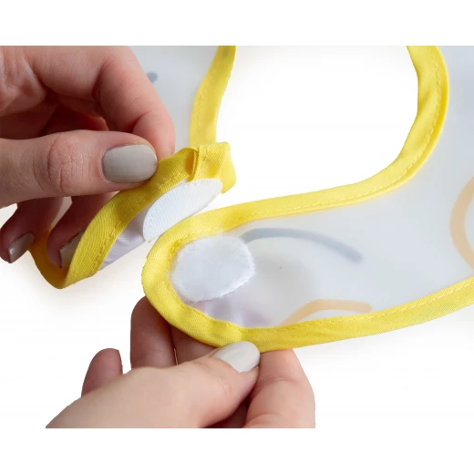 BabyJem Double Sided Resistant Bib SmileyFace Yellow - BabyJem - Image 6