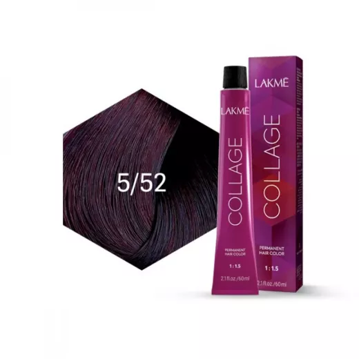 Lakme Collage Creme Hair Color 5/52 60ml Lakme Collage Creme Hair Color 5/52 60ml