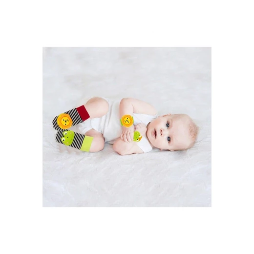 Babyjem Wrist & Foot Rattle, Frog & Lion - BabyJem - Image 3