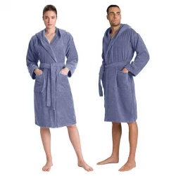 Cannon Plain Unisex Bathrobe (1 Piece), 100% Cotton, L, Sapphire