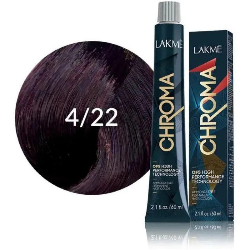 Lakme Chroma tincture without ammonia Medium Chestnut No. 4/22 - lakme