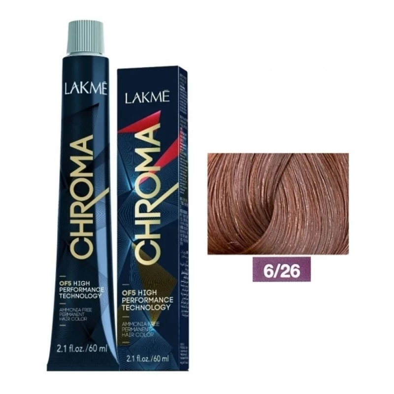Lakmé Chroma 6/26 Permanent Hair Colour 60ml - lakme