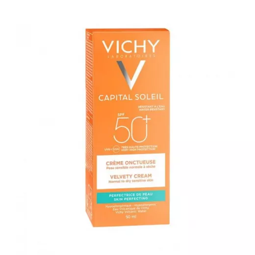 كريم واقي من الشمس كابيتال سولي بلمسة مخملية +SPF50 من فيشي 50مل - فيتشي - Image 2
