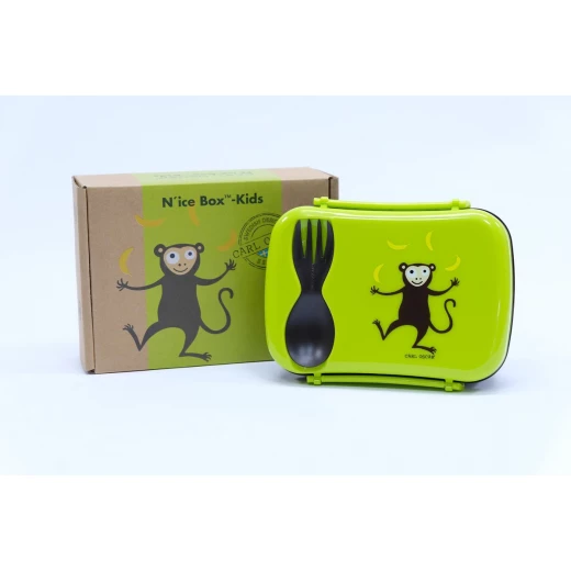Carl Oscar N'ice Box - Lunch box with cooling element for children - Lime - spider - 17 x 12.5 x 6.3 cm Carl Oscar N'ice Box - Lunch box with cooling element for children - Lime - spider - 17 x 12.5 x 6.3 cm