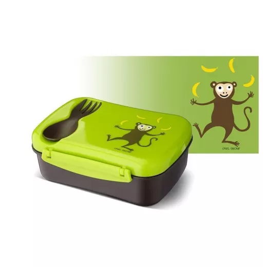 Carl Oscar N'ice Box - Lunch box with cooling element for children - Lime - spider - 17 x 12.5 x 6.3 cm - Carl Oscar - Image 2