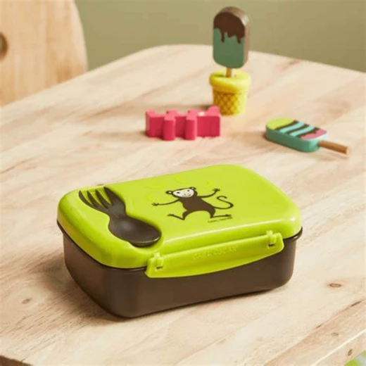 Carl Oscar N'ice Box - Lunch box with cooling element for children - Lime - spider - 17 x 12.5 x 6.3 cm - Carl Oscar - Image 4