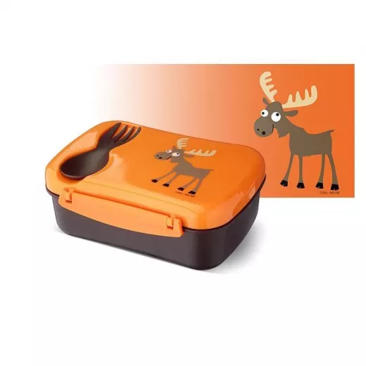 Carl Oscar N'ice Box - Lunch box with cooling element for children - Orange-Moose - 17 x 12.5 x 6.3 cm - Carl Oscar - Image 2