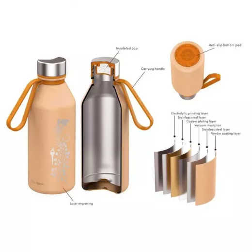 Carl Oscar Spirit TEMPFlask Thermal bottle - 0.5L - Energy (Peach) - Carl Oscar - Image 2