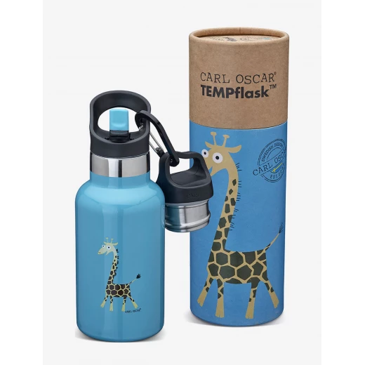Carl Oscar Kid's Tempflask Drinking Bottle, 0.35L, Turquoise Carl Oscar Kid's Tempflask Drinking Bottle, 0.35L, Turquoise