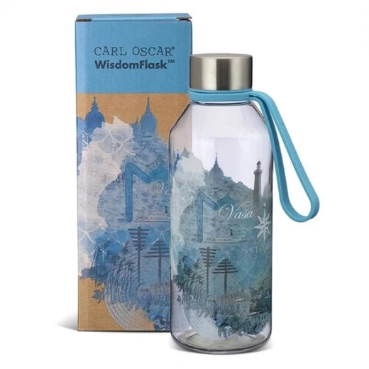 Carl Oscar Runes Wisdom Flask Water bottle 0.65 L -Turquoise Carl Oscar Runes Wisdom Flask Water bottle 0.65 L -Turquoise