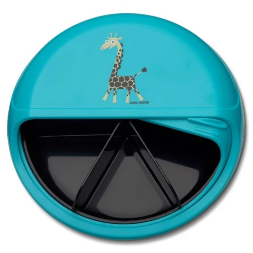 Carl Oscar BIG SnackDISC™ 5-chamber rotating snack container Turquoise - Carl Oscar - Image 2