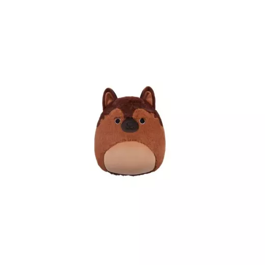Squishmallows 12" Stackable Fuzzamallow Mario Brown Germen Shepard Squishmallows 12" Stackable Fuzzamallow Mario Brown Germen Shepard