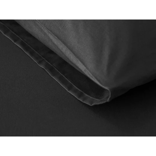طقم ملاءة جاهزة من القطن السادة بمقاس مزدوج 160 × 200 سم أنثراسيت, إنجليش هوم - انجلش هوم - Image 2