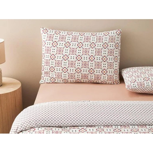طقم غطاء لحاف قطن مزدوج الحجم 200*220 سم أحمر, إنجليش هوم - انجلش هوم - Image 6