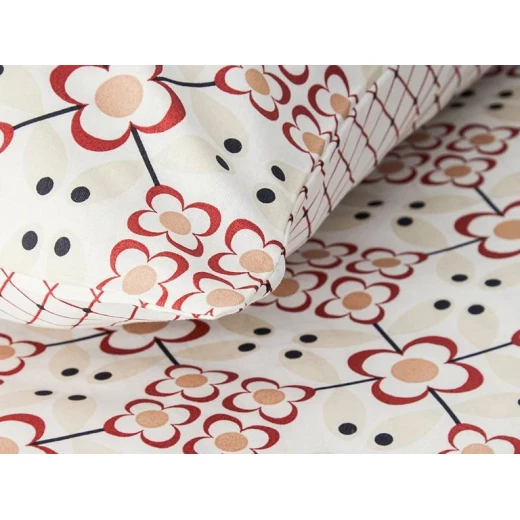 طقم غطاء لحاف قطن مزدوج الحجم 200*220 سم أحمر, إنجليش هوم - انجلش هوم - Image 5