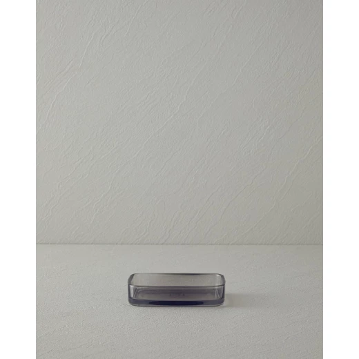طقم حمام جلوريا زجاج 3 قطع 6,5x6,5x18,5سم 10x10x11سم 9x13 أنثراسيت, انجلش هوم - انجلش هوم - Image 2