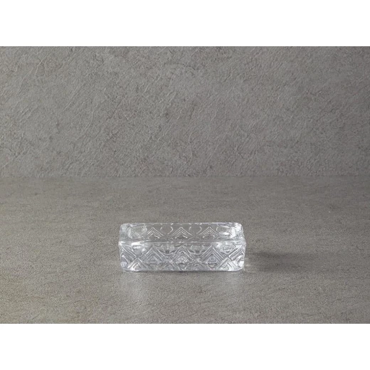 طقم حمام زجاجي ديلوكس 3 قطع 8.5x11 + 12.5x3 + 8.5x13.5 سم شفاف, انجلش هوم - انجلش هوم - Image 3