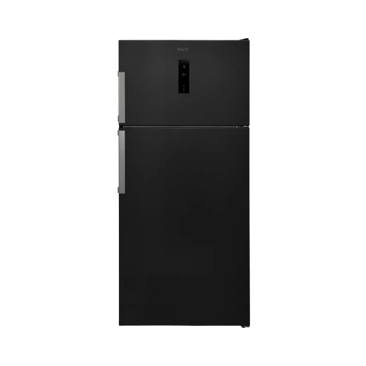 Vestel Top Mount Refrigerator, 510 Liter A+, Black Vestel Top Mount Refrigerator, 510 Liter A+, Black