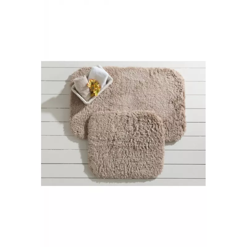 Madame Coco Sheep Bath Mat -Soil  - 50x80+45x50 Cm - Madame COCO