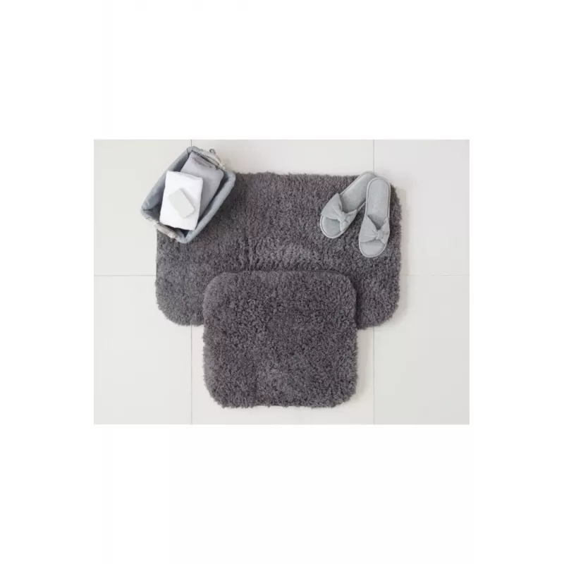 Madame Coco Sheep Bath Mat  Anthracite  50x80+45x50 Cm - Madame COCO