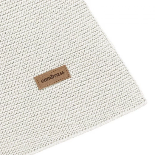 Cambrass Bamboo Knited Blancket Plain GGS Ecru - Cambrass - Image 4