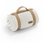 Cambrass Bamboo Knited Blancket Plain GGS Ecru - Cambrass